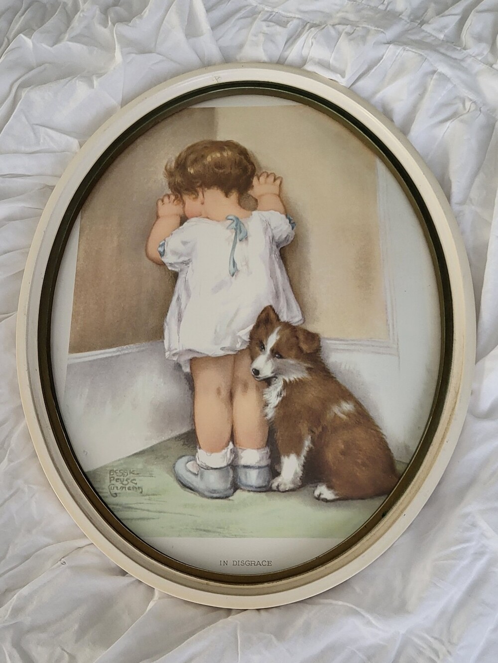 Vintage 16" x 12" Print "In Disgrace" by Illustrator Bessie Pease Gutmann